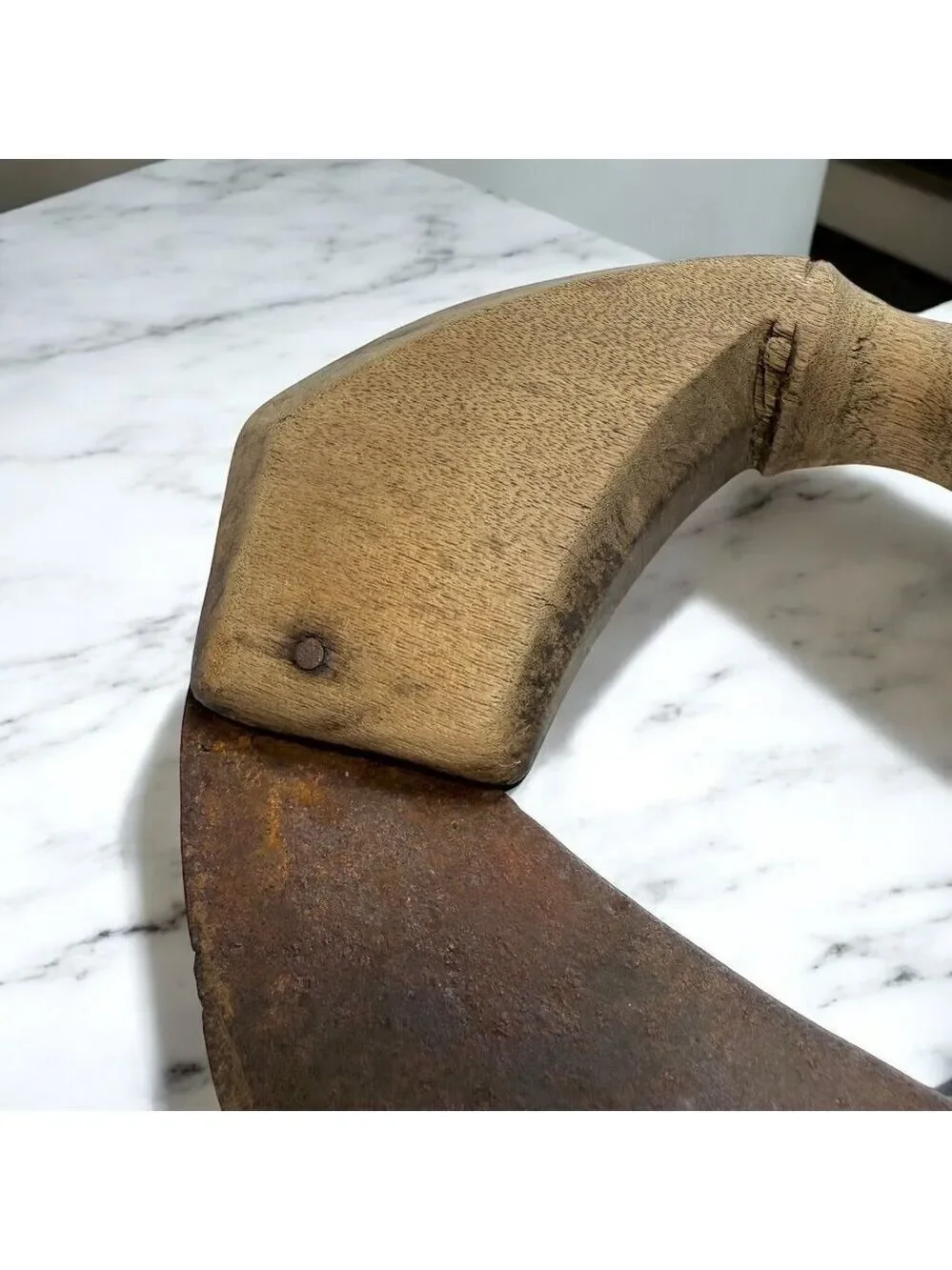 Antique Ulu Kitchen Chopping Knife Hand Forged